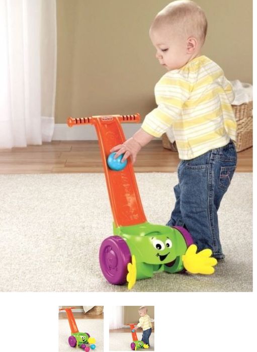 Музикална играчка за бутане с топчета Fisher Price Scoop & Whirl Popper