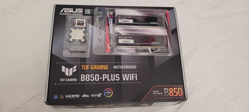 Kit gaming ryzen 7 9800x3d+ ASUS TUF GAMING B850-PLUS WIFI + 32 gb ram