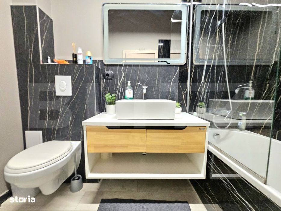 Apartament Etaj 1, 54 mp+balcon deschis