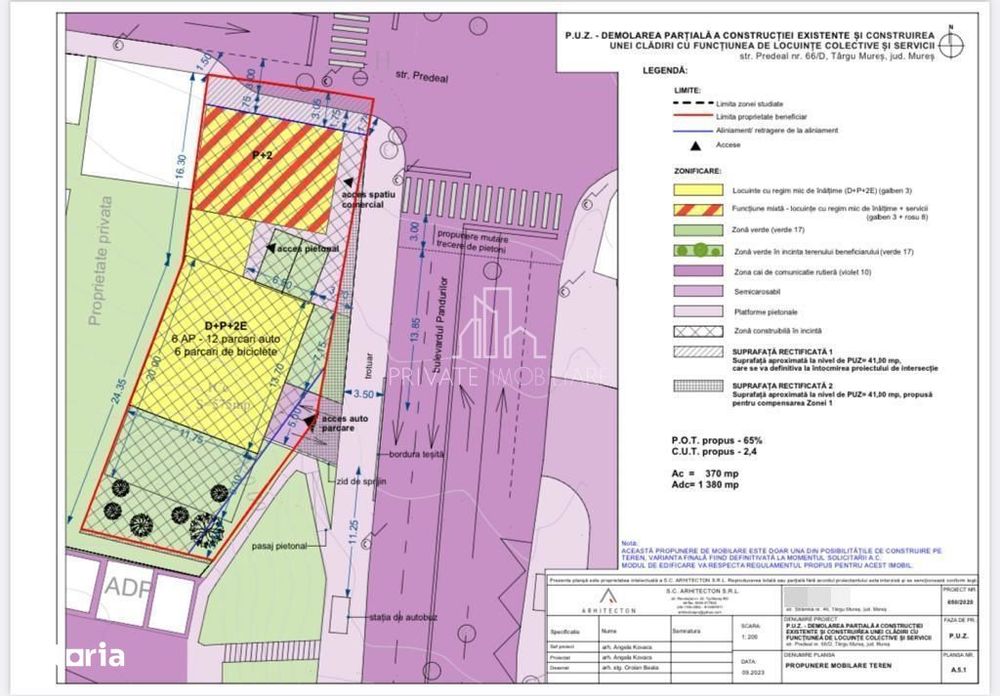 Teren 575 Mp Cu PUZ APROBAT ptr BLOC, Bd Pandurilor, Zona Tudor - Mai multe