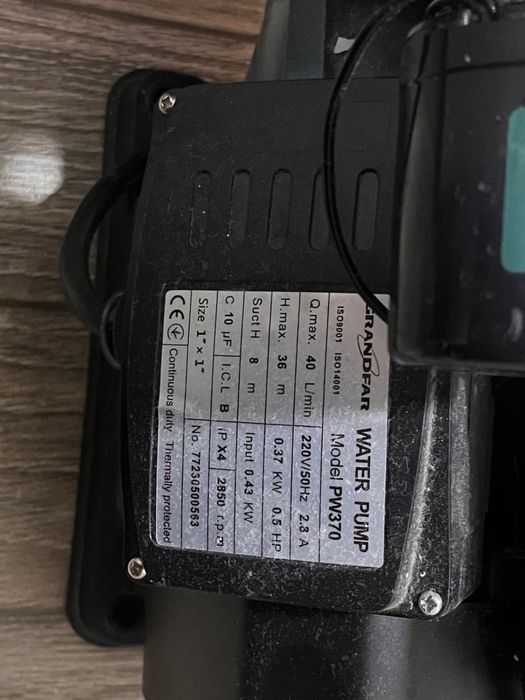 Насос хорошего качества