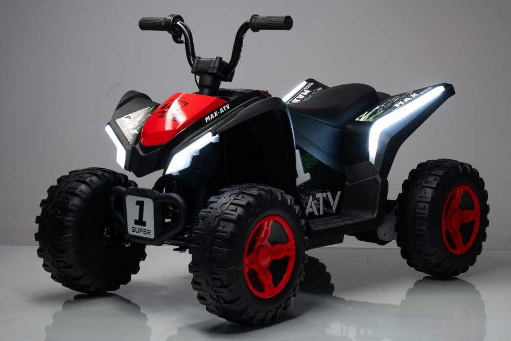 Atv electric copii Nichiduta SuperMax Black. 24V,130w scaun piele ,Eva