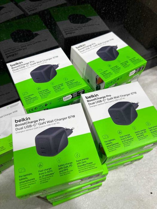 Belkin BoostCharge Pro Dual 65W, 67W USB-C GaN Wall Charger