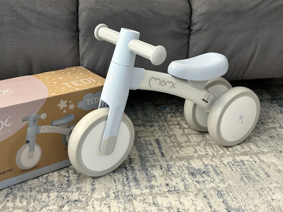 Bicicleta NOUA fara pedale pt interior si exterior, Momi Tedi albastru