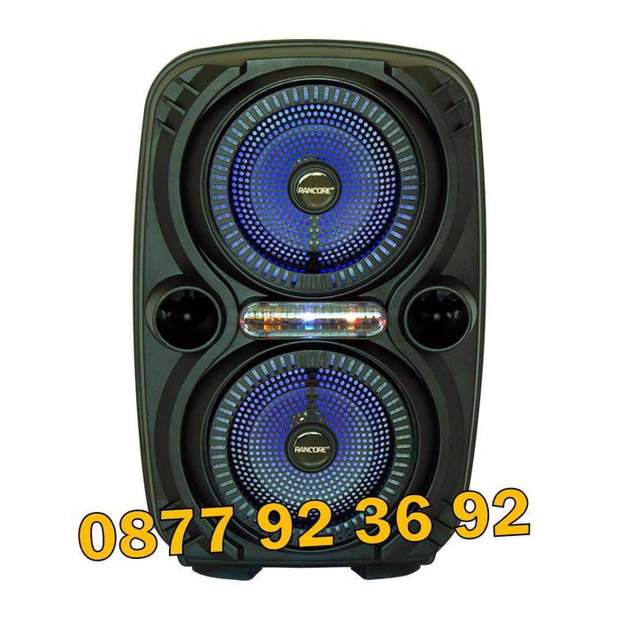 ДВОЙНА Безжична, Bluetooth колонка, караоке тонколона, модел: RS662