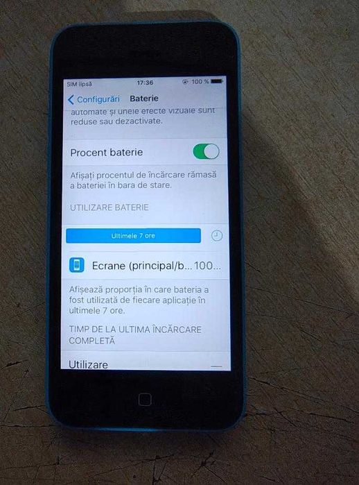 Vand iPhone 5c 16GB albastru