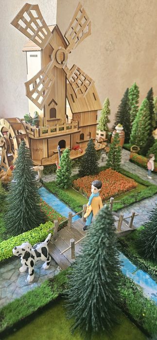 Макет готовый реалистичный, Подарок детям игрушка,кукла,домик, подарки