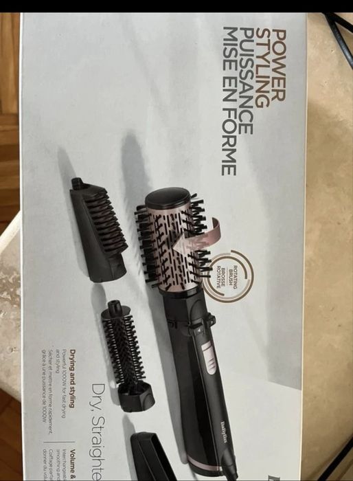 Perie rotativă Ionic Airbrush 1000W + 4 accesorii AS200ROE BaByliss