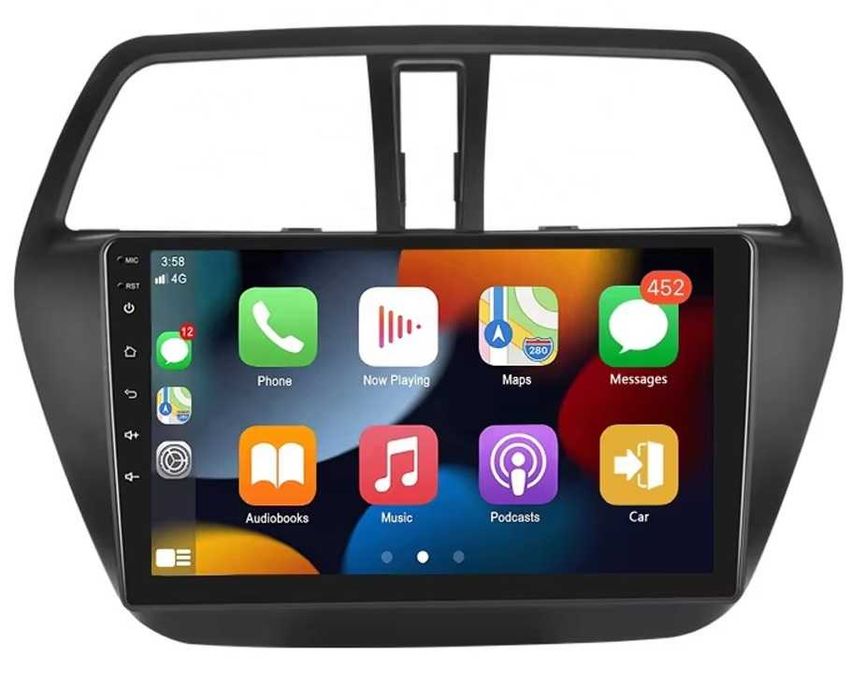 Мултимедия за Suzuki S-Cross, SX4 2, Android, Навигация, Waze, Carplay, Андроид, двоен дин, Suzuki S Cross 2014, 2015, 2016, 2017, година