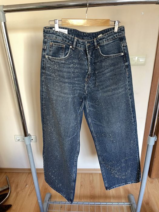 Дънки с камъни Zara М размер