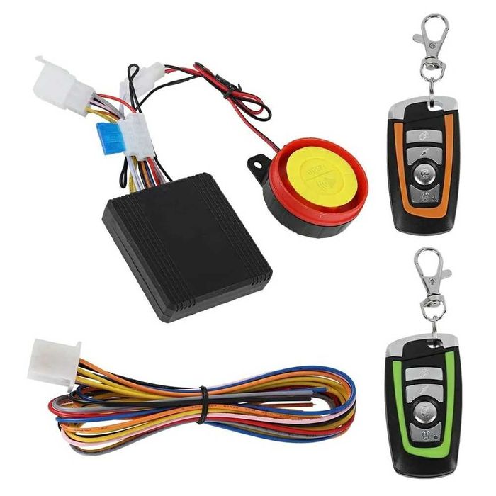 Sistem de antifurt alarma motocicleta scuter moto ATV cu telecomanda