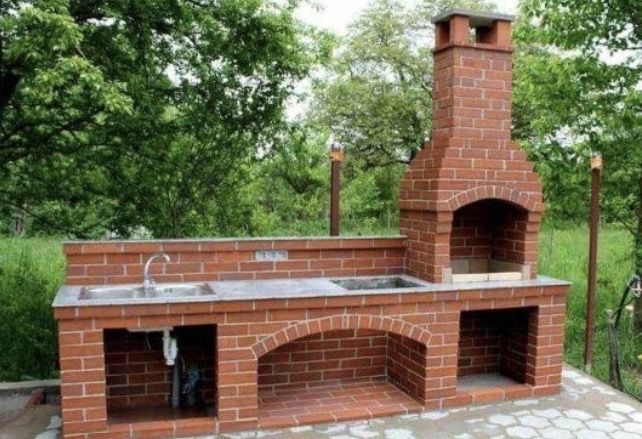 Montaj grătare din cărămidă