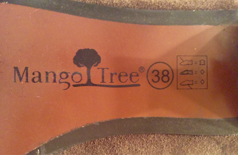 Balerini Mango Tree, 38, culoare cappuccino, piele întoarsă