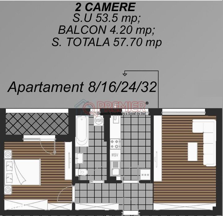 Reducere 8.250 Euro + TVA - 2 camere - acte gata - Metalurgiei -