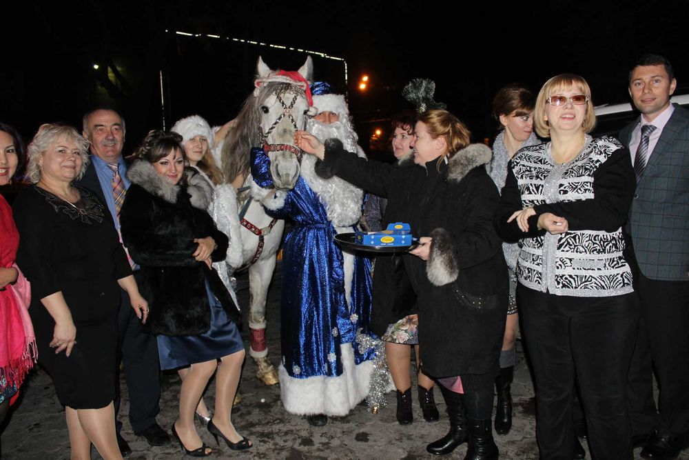 Дед Мороз с поздравлением