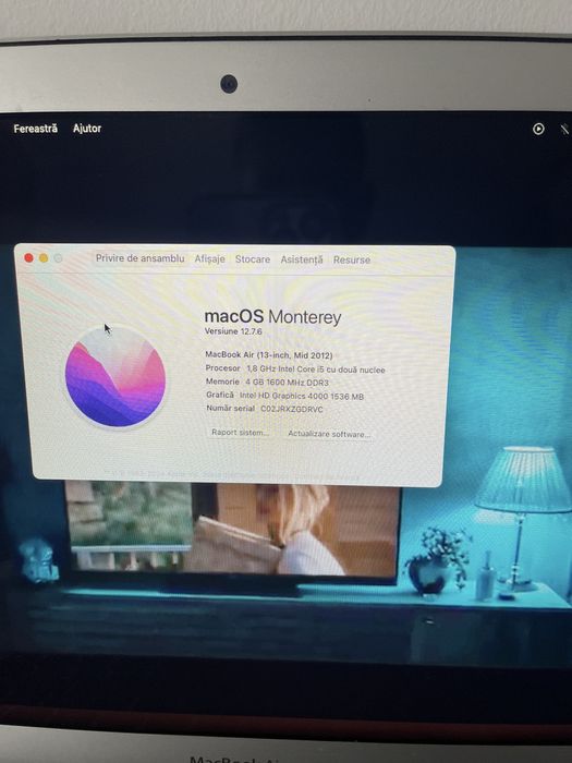 Laptop MacBook Air i5, 256GB SSD