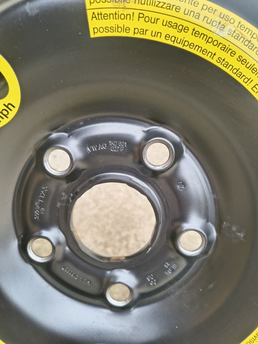 Roată rezervă slim 5x112