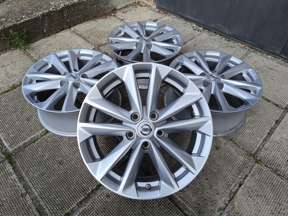 ОРИГИНАЛНИ джанти 17 ' цола 5x114,3 NISSAN QASHQAI J10 J11 / НИСАН 7J ET40 + датчици