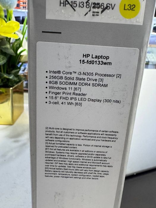 HP Core i3-13 avlod ddr4 8/256 SSD yangi holatda karopka dakument full