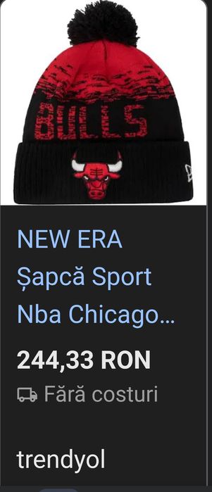 Căciulă groasă Chicago buls  originala xl