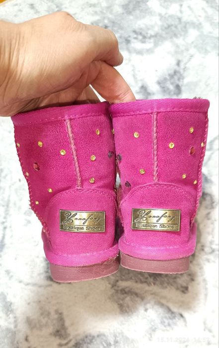 Размер 24.Сапожки, угги.Натуральная кожа и мех