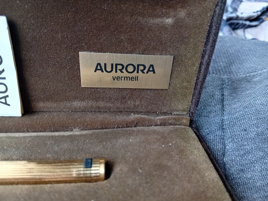 Stilou Aurora  argint placat cu aur