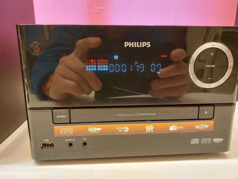 Sistem audio Philips.CD-MP3,tuner RDS,telecomandă. Perfect funcțional