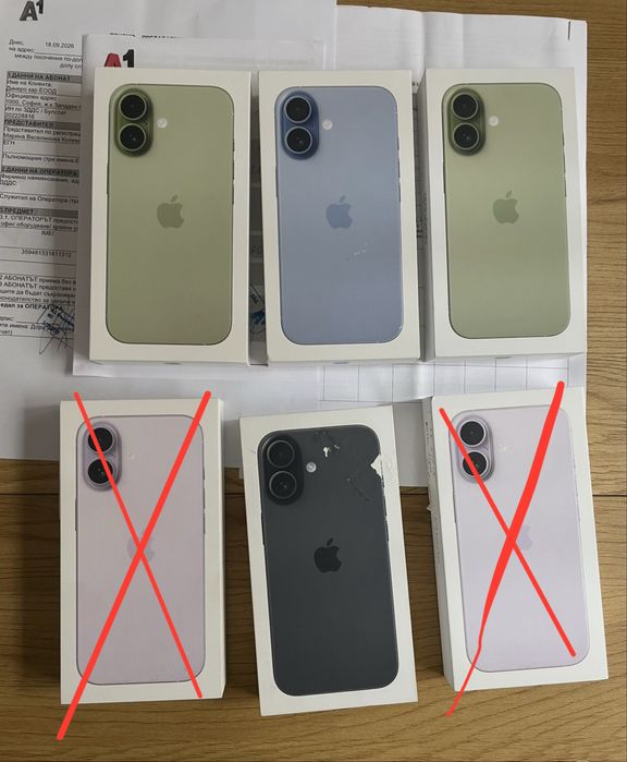 Бартер нови iPhone 17 256gb sage, black, blue