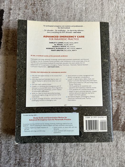 Manual Medicina de Urgenta Paramedici: Advanced Emergency Care (J. B. Lippincott)