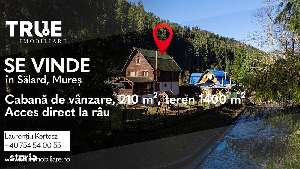 Cabană 210 m² + teren 1400 m² | Sălard, Mureș