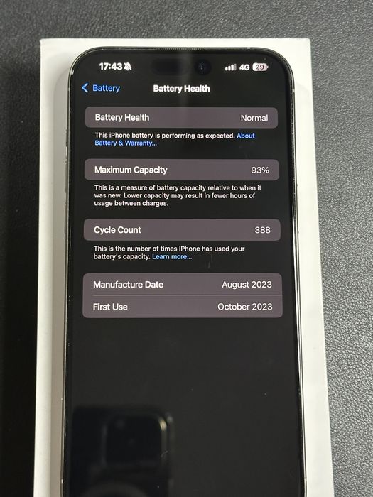 Iphone 15 pro max 256 93% Айфон 15 про макс 256гб
