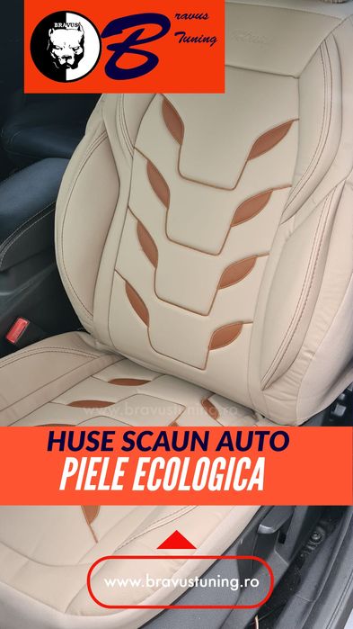 Huse scaun auto Piele Ecologica BP Premium Skoda,Opel,Audi,Mercedes et