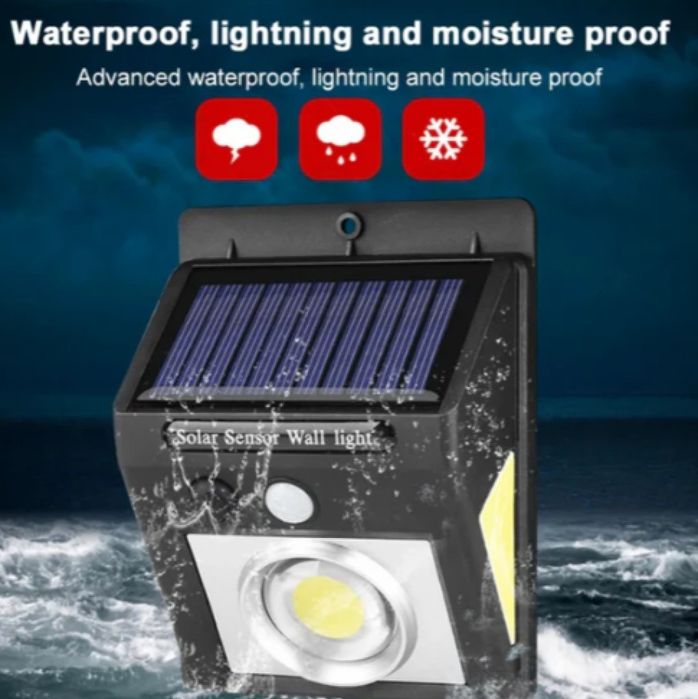 Соларна лампа 600lm Сензор за движение