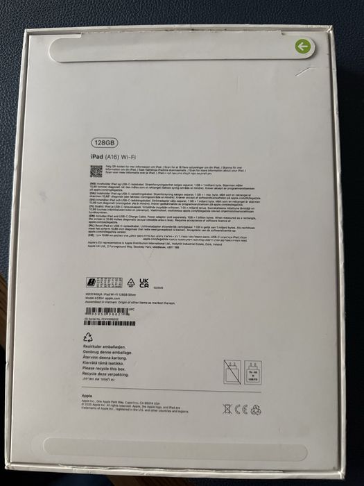 Apple Ipad a16 128 gb