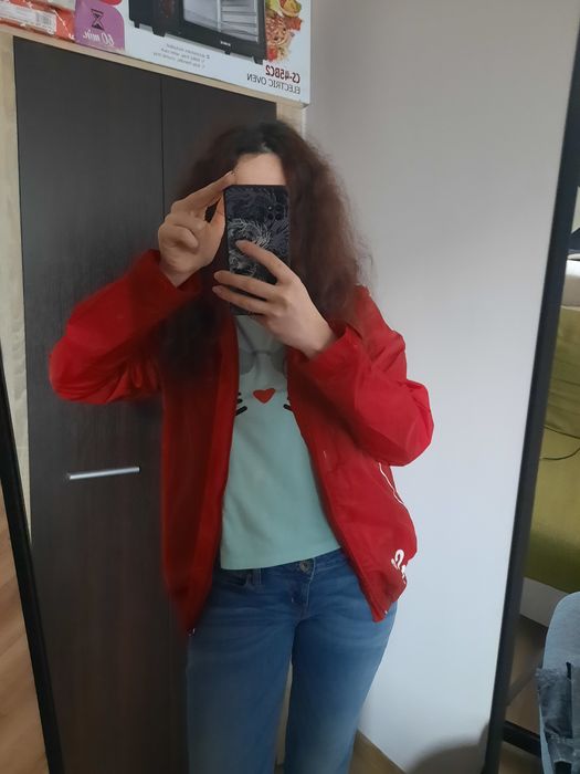 Hanorac adidas roșu