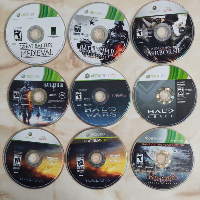 [Xbox360] Vând 68 discuri cu jocuri originale pentru Xbox 360 //poze reale