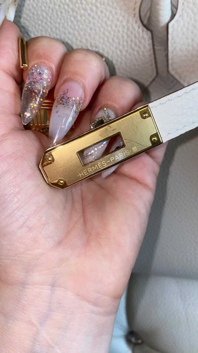 Epsom craie Мини Кели gold hardware Ермес 29 см,