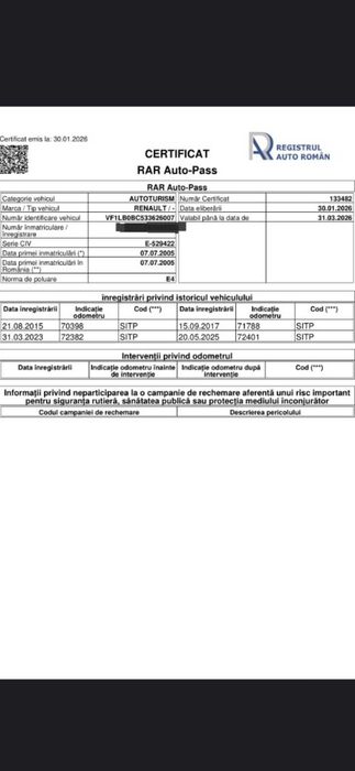 Renault Clio Symbol,72 MII KM,Vopsea Originală.De Garaj.