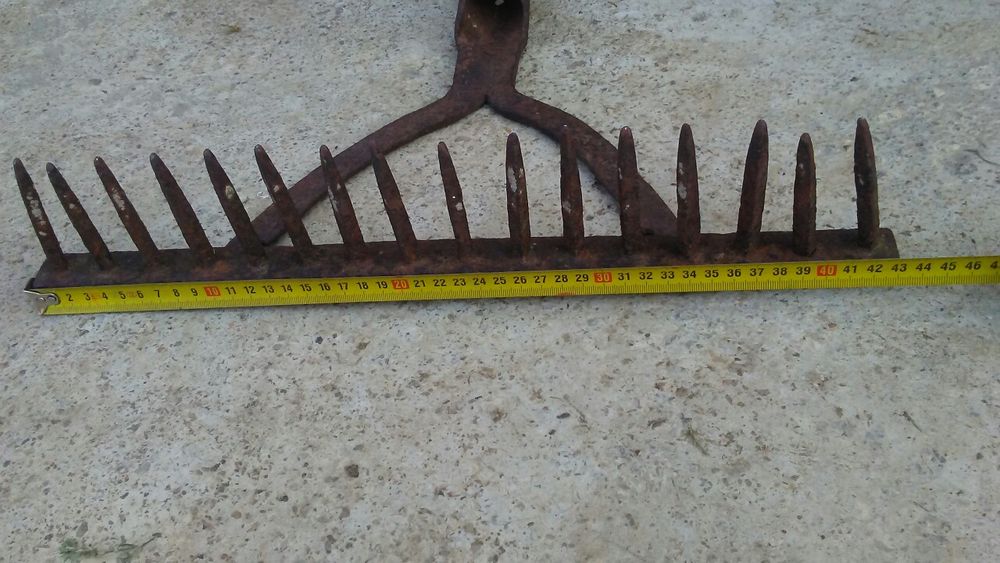 Grebla taraneasca batuta in forja,confec.manual(Handmade)vintaje
