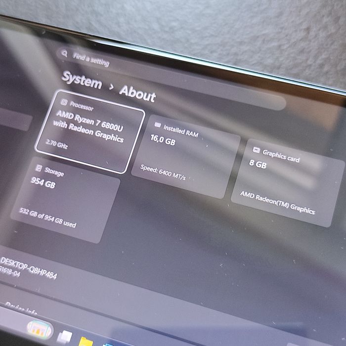 Laptop consola - GPD WIN - Ryzen 7 - 6000serie - 1TB - 16Gb