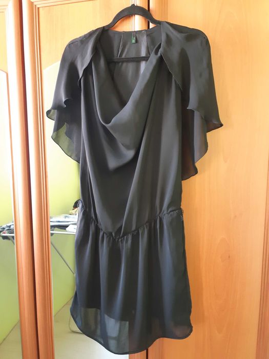 Benetton S.Черна рокля тип туника