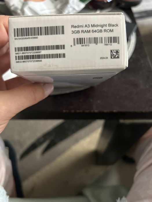 Redmi A3 нов.  Дисплей 17.04 см.