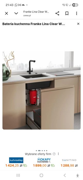 Robinet franke linea clear water   2.0