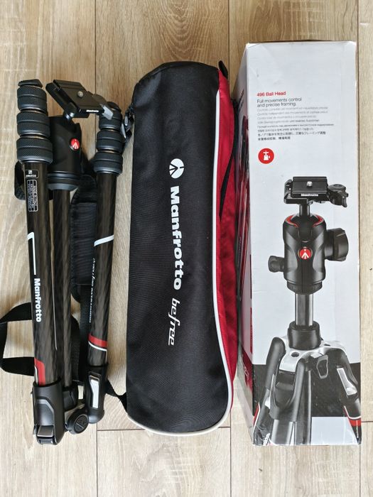 Vând trepied foto Manfrotto befree fibră carbon