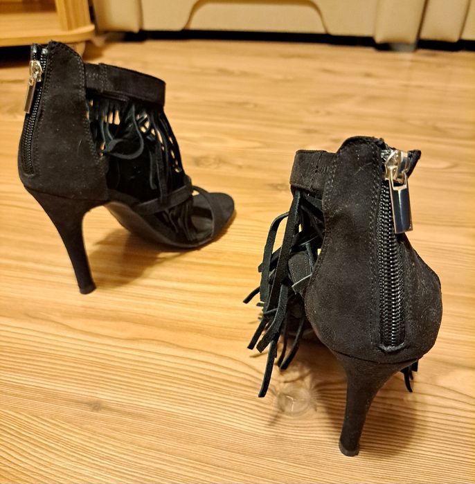 Sandale de damă, negre, mărimea 39