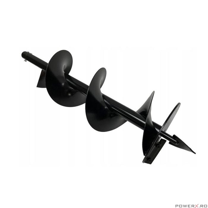 Burghiu pamant calitate premium 20 cm x 80 cm, pentru motoburghiu,