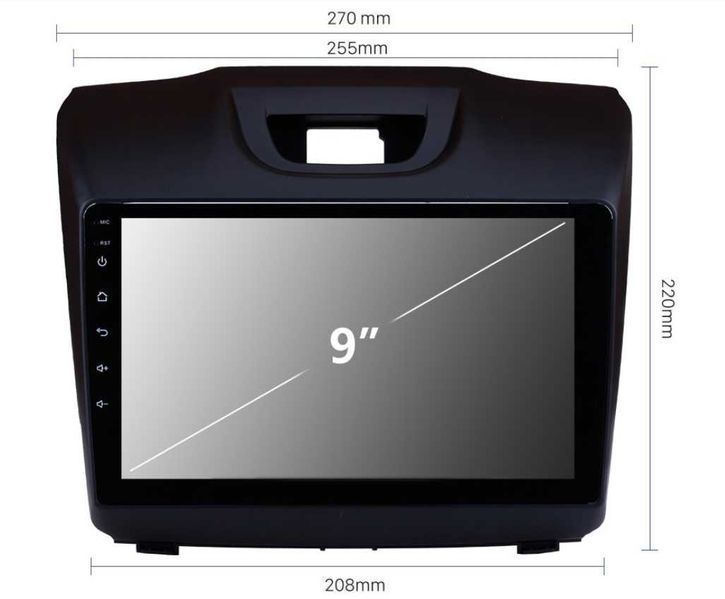 ISUZU D-MAX 2011-2021 - 9'' Навигация Android, 8831