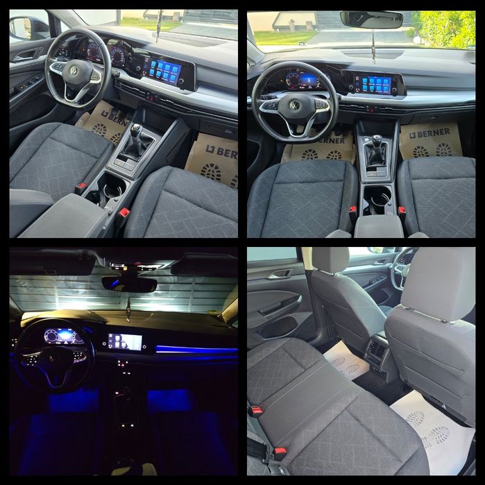 Vw Golf 8 Life 05/2021 2.0TDI 116CP Led Tabletă Climatronic digital Bord Virtual Jante Volan Încălzit Geamuri fumurii Front Assist Lane Assist Euro6