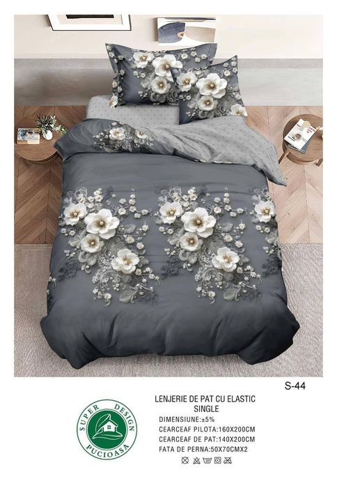 Lenjerie de pat cocolino groase pentru pat de o persoana