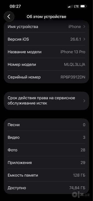 Iphone 13 pro 128Gb